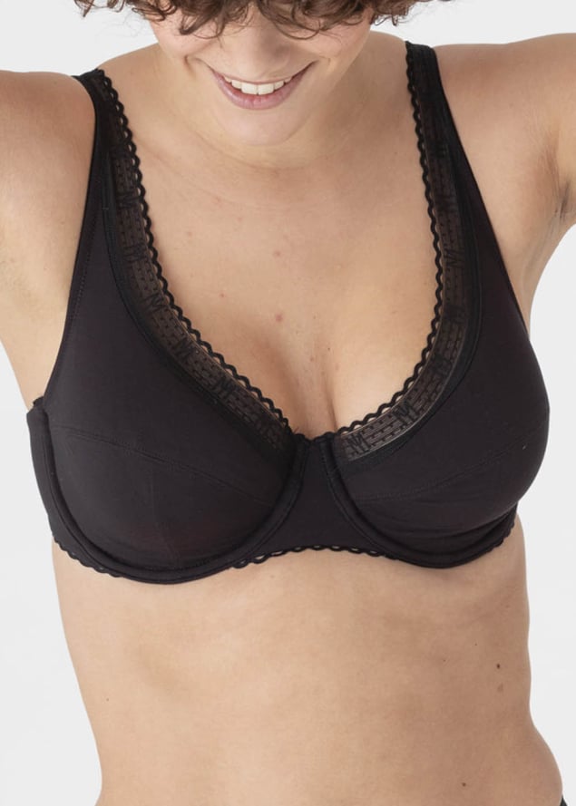 Soutien-gorge Emboitant avec Armatures Maison Lejaby Noir